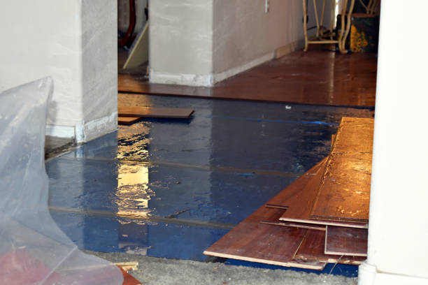 Professional Water Extraction technician working in China Grove, NC